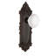 Victorian Plate with White Porcelain Door Knob-779306203