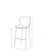 Albert Upholstered Counter Stool with Metal Frame