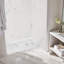 Base de douche rectangulaire 60 po x 30 po à simple seuil en acrylique avec drain à gauche - Bac de douche triple alcôve avec plancher antidérapant-101430101-129241479