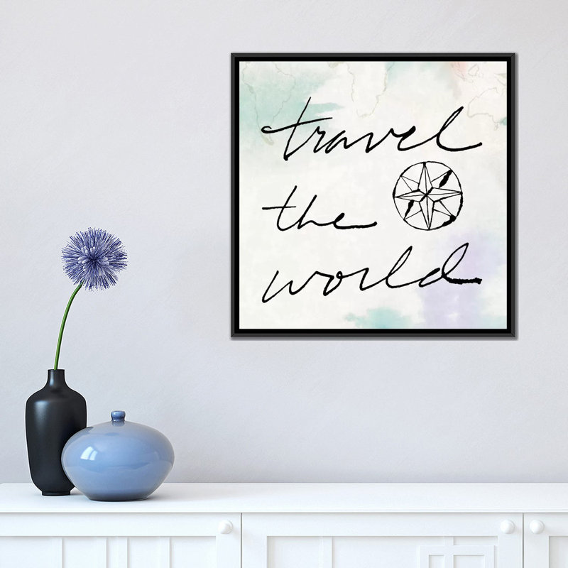 Art textuel sur toile tendue, "Peppy Quotes", H 18 po x l 18 po x P 1,5 po, Toile encadrée noire, Pas de tapis