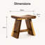 Burruss Solid Wood Accent Stool