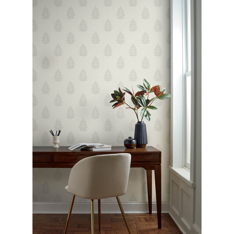Papier peint Frond, Blanc