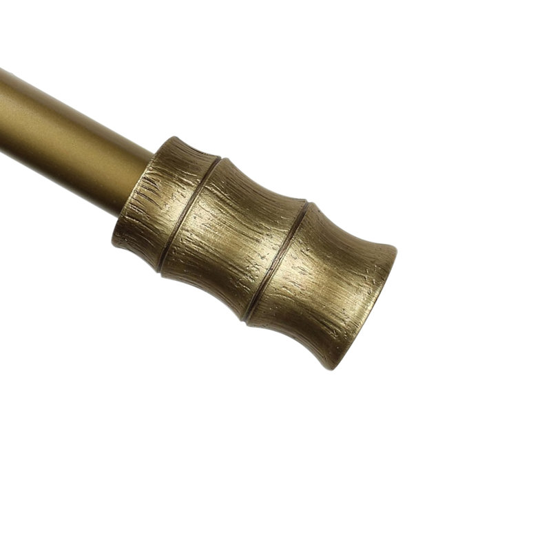 Tringle à rideaux simple réglable 1 po Dja, Doré de la Renaissance, 48 po - L 84 po