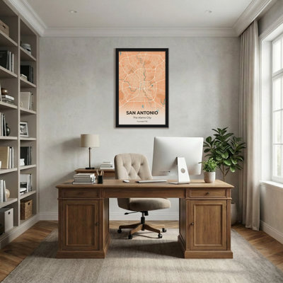 Scenic & Cityscapes San Antonio City Map Print Design