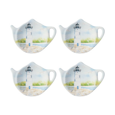 Set of 8 Teabag Holder Lighthouse