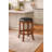 Ameil Swivel Upholstered Faux Leather Counter Stool with Solid Wood Frame-901098793-931347650
