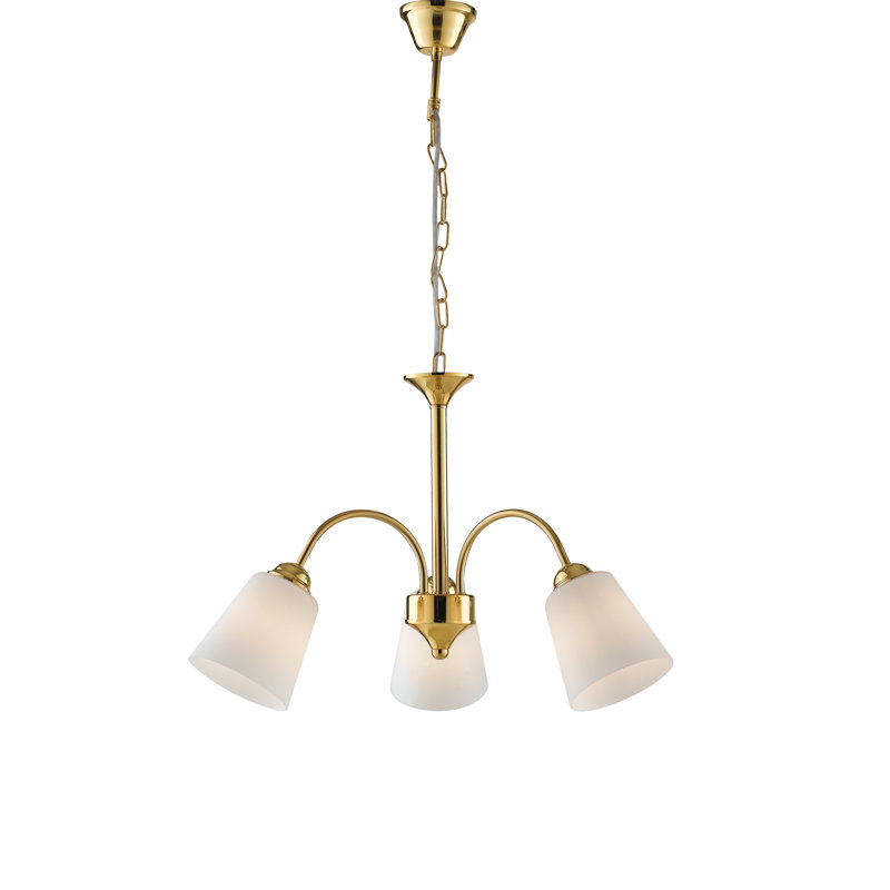 Helena 3 - Light Shaded Chandelier, Gold