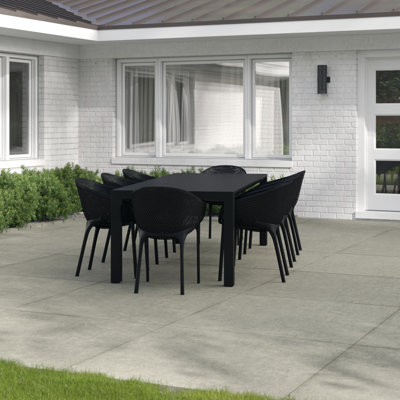 Farrah 8 - Person Patio Dining Set with Extendable Rectangular Table