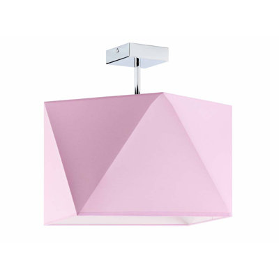 Demarian Fabric Semi Flush Mount
