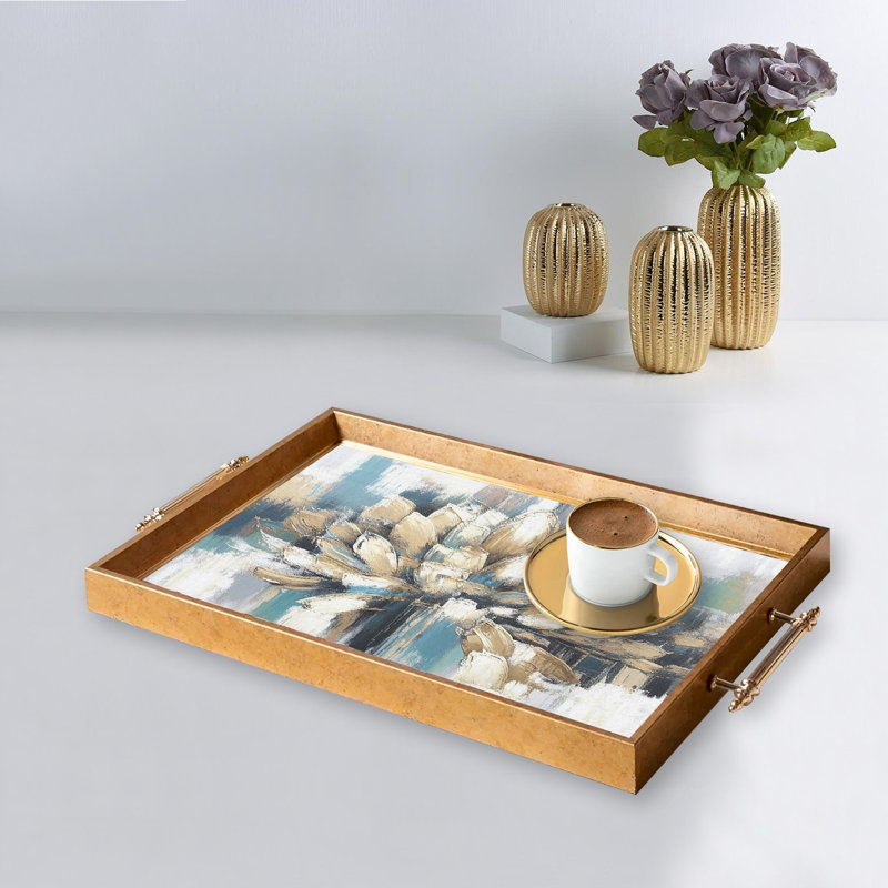 Élégant plateau en verre de 19,7 po x 11,4 po x 1,4 po | Fabrication 100% verre durable | Facile à nettoyer avec un chiffon humide | Idéal pour le service, la présentation décorative et l'organisation | Ajout élégant à la décoration intérieure