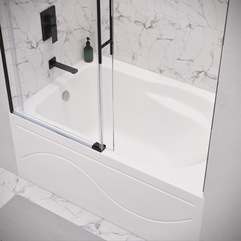 Ivy Alcove Bathtub with Apron, Left, 54" x 30"
