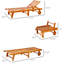 Chaise longue rembourrée Leul