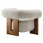 Jace Boucle Accent Chair In River Rock