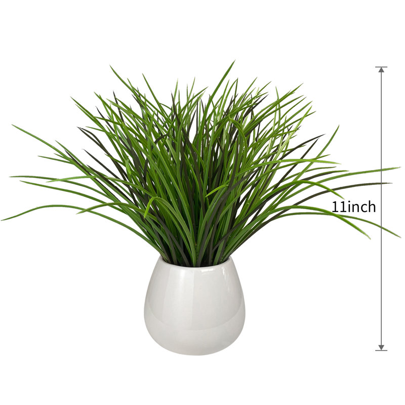 Herbe d'oignon artificielle en pot 12 po Donner