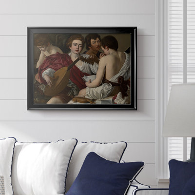 The Musisans-Caravaggio-Toile tendue avec châssis-c. 1595