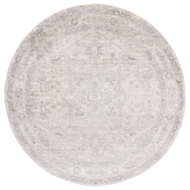 Oriental Area Rug, Round 201 cm
