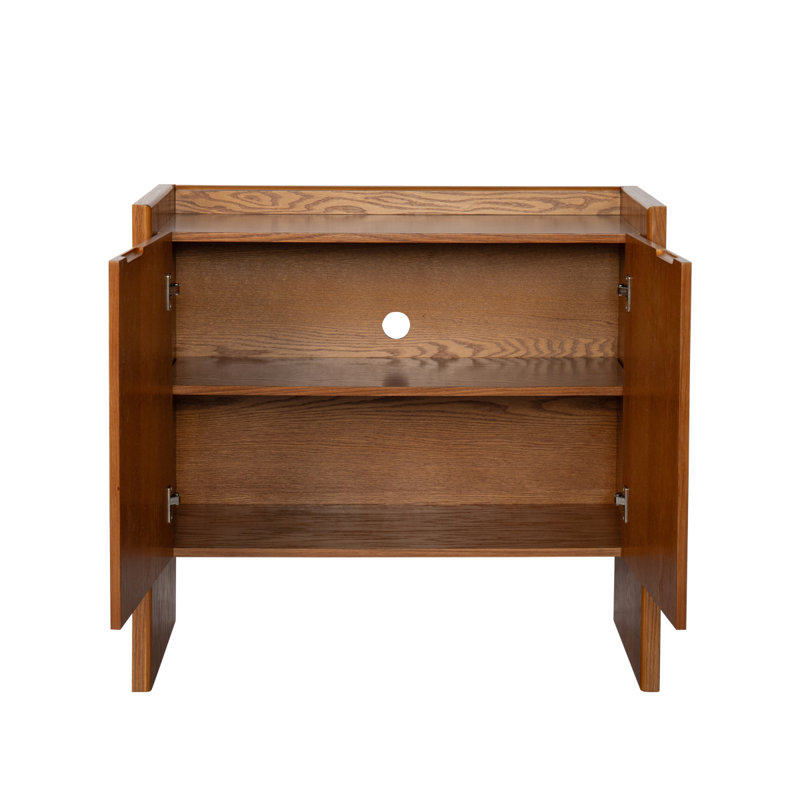 Armoire de rangement en noyer pour décor de vestibule rustique