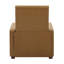 Fauteuil inclinable à pression manuel avec revêtement en similicuir et pieds en bois de noyer-1770108936