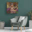 Art mural sur toile tendue - "Mon chemin dans le jardin de Monet" par Claude Monet pour décoration de salon, de chambre à coucher ou de bureau - 35 x 35-2000605600-2000605604