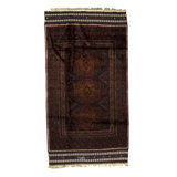 Hand-Knotted High-Quality Area Rug in Merlot/Black