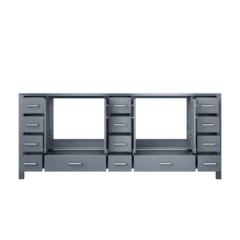 Meuble-lavabo double (armoire seulement), Gris foncé