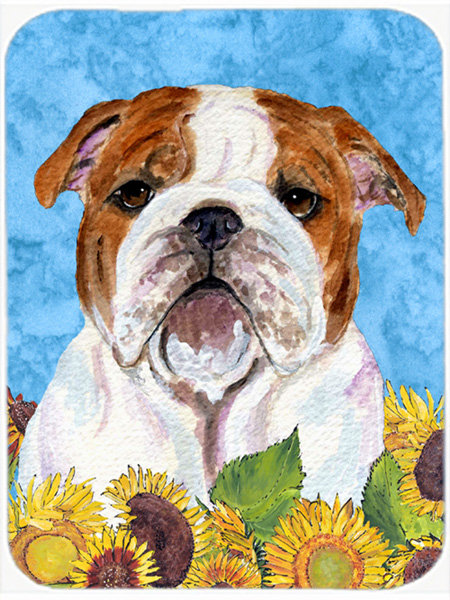 Planche à découper en verre English Bulldog
