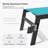 Outdoor Oversized Patio Chaise Pool Lounger Aluminum Frame With Side Table And Wheels-1454695280