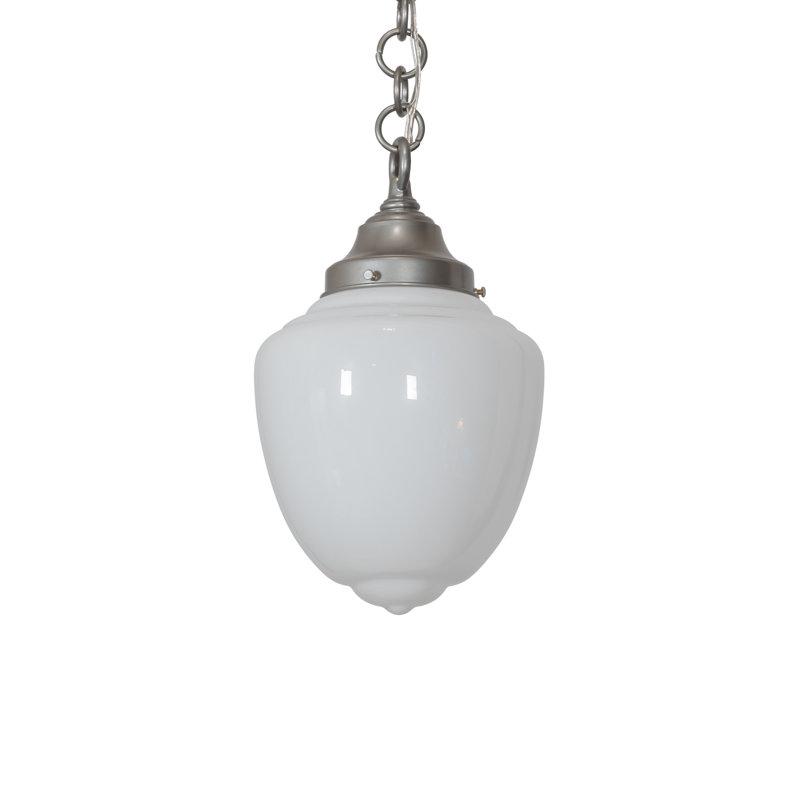 Baccari 1 - Light Nickel Single Pendant