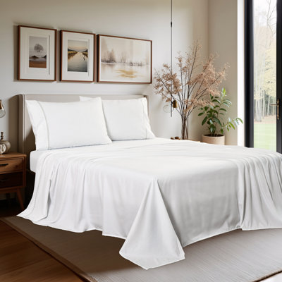 Leaf Embroidery Sheet Set