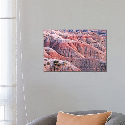 Dusk Colors Of The Badlands by Brian Wolf - Wrapped Canvas Print