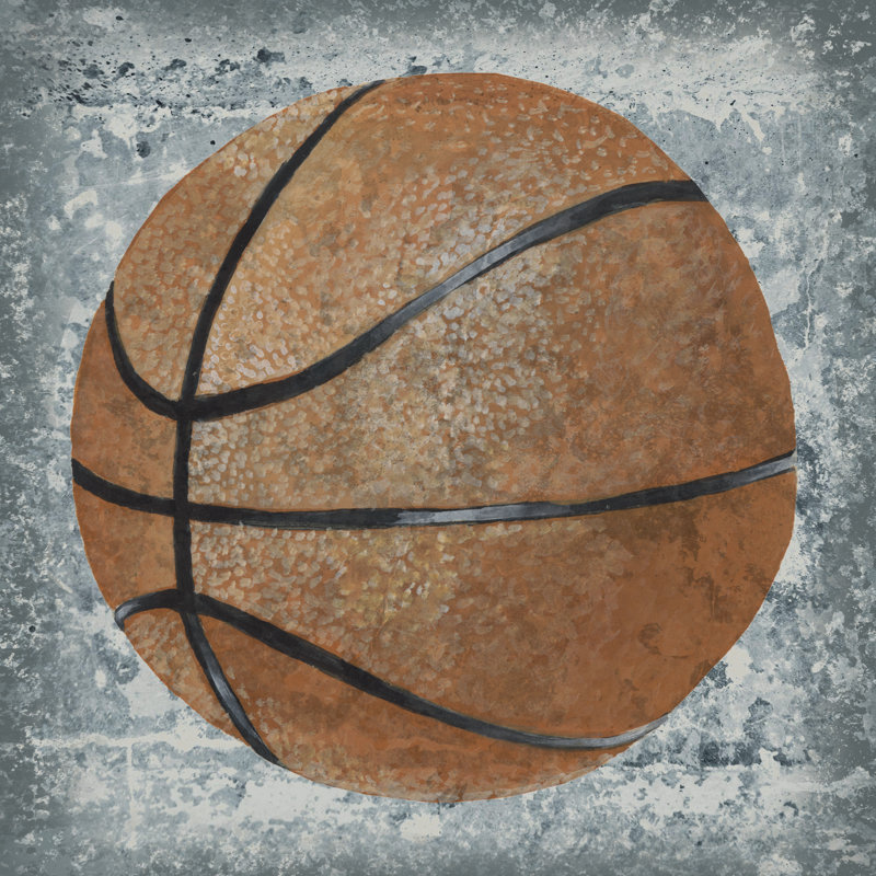 Grunge Sporting I - Wrapped Canvas Painting, 30cm H x 30cm W x 3.8cm D