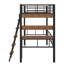Lit mezzanine en métal avec bureau intégré-1569788057