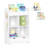 RiverRidge Kids Book Nook Cubby Toy and Art Storage Cabinet with Bookshelf, Drawers, and Hooks - White with 2 10" Floating Bookshelves