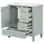 Meuble-lavabo autoportant de 30 po avec lavabo en céramique-114963231