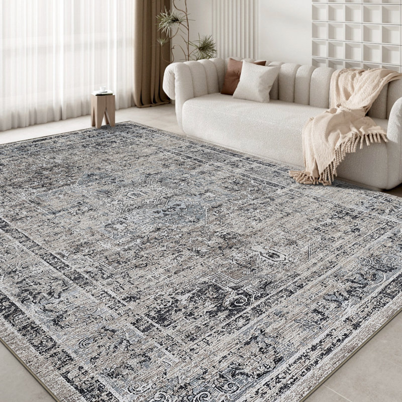 Tapis abstrait lavable à la machine Tapis antidérapant de conception moderne Tapis durable Tapis facile à nettoyer