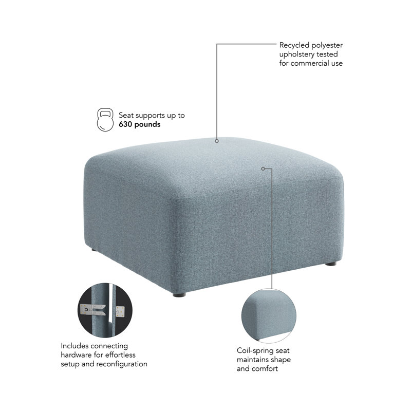 Repose-pieds modulaire Bush Business Furniture Assemble, Brume