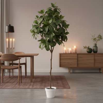 Pot à fleurs décoratif en faux magnolia 74 po Algreen