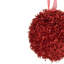 Ornement boule de Noël rouge holographique scintillant incassable