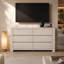 Commode Pura 55'' à 6 tiroirs avec grand espace de rangement, chêne clair-17444746