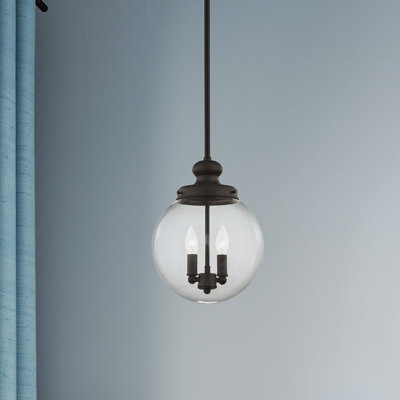 Luminaire suspendu sphère simple à 2 lumières Millon
