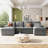 U-Shaped Sectional Sofa With Adjustable Armrest Pillows-1742009601