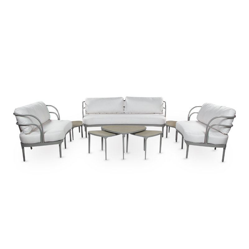 Amalfi Outdoor Triangular Coffee Table, 20.5" W x 32.5" L x 18.5" H