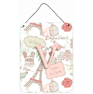 Letter Love in Paris by Denny Knight Graphic Art Plaque