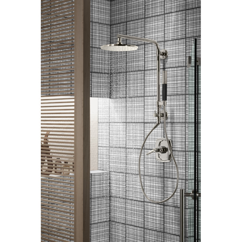 HydroRail-R Beam Column Shower Panels, Vibrant Titanium
