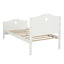 Lits simples en bois robustes, plateforme moderne pour maison familiale