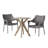 Elifsu 2 - Person Acacia Wicker Patio Dining Set with Round Table-32484342