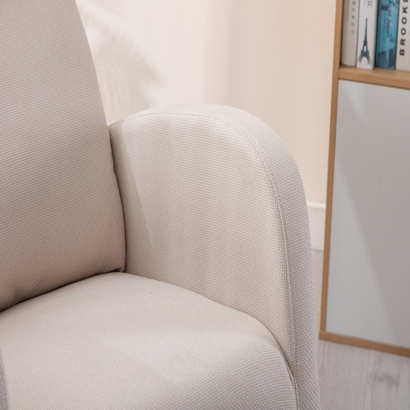 Chaise berçante de salon, Beige