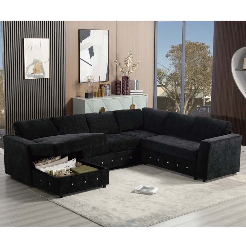 Canapé modulaire surdimensionné en U 110,75 po