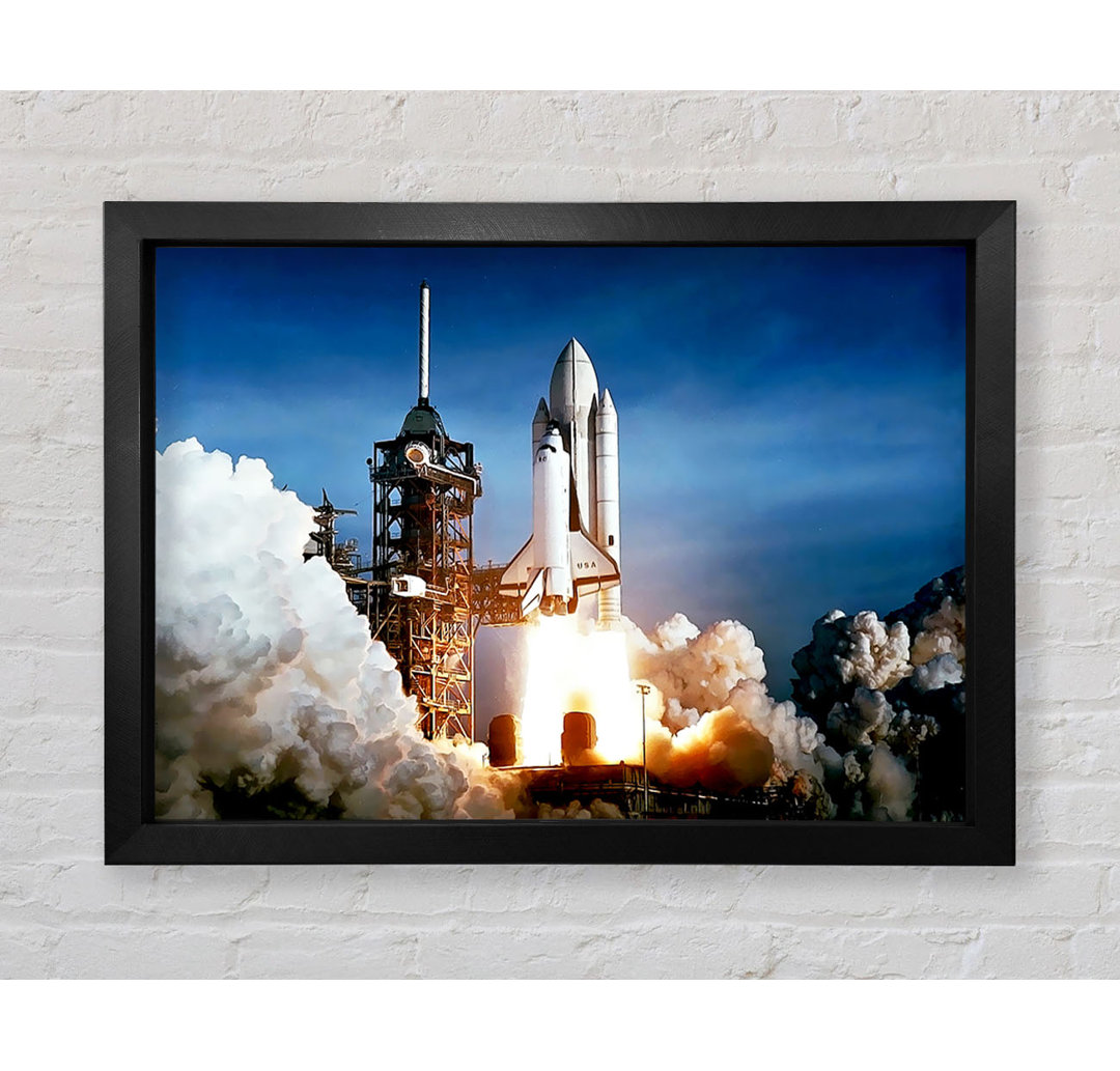 Space Shuttle Take off - Einzelner Bilderrahmen Kunstdrucke