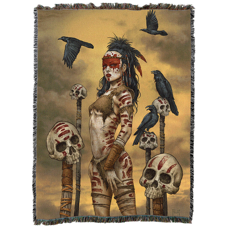 Couverture «Pure Country Weavers» Raven Spirit Warrior avec crânes par Mitch Foust
